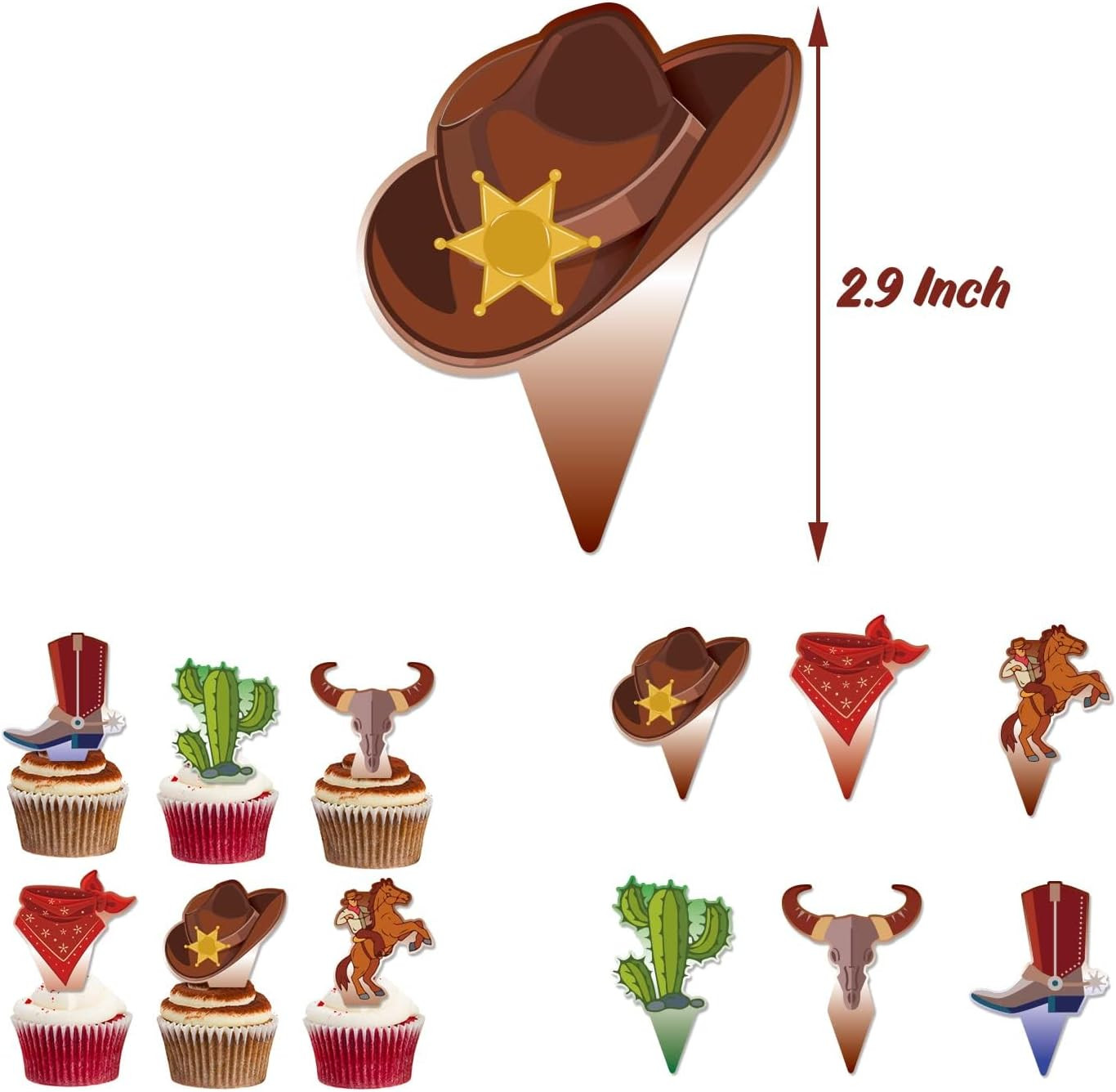 Cowboy Birthday Party Decoration 58 Pcs Western Cowboy Theme Decorations Happy