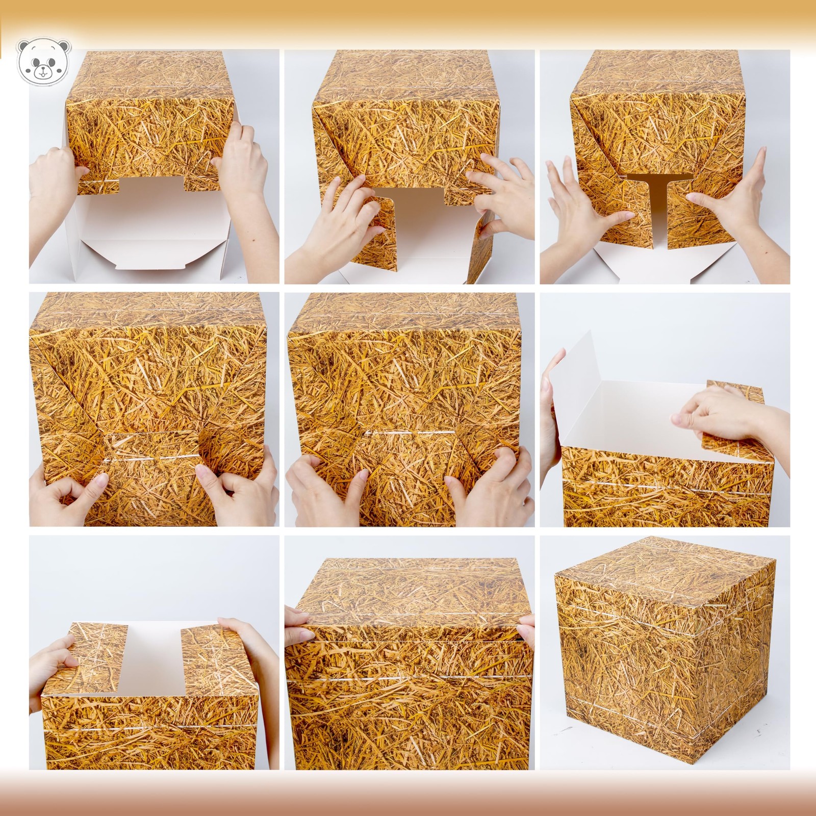 10 Pcs Cowboy Party Decorations Set, 6 Pcs Hay Bales Boxes and 4 Pcs Western …