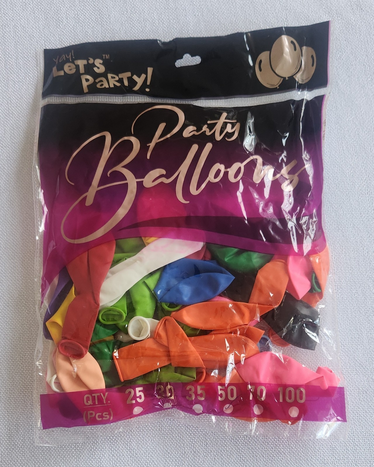 balloon multi color Latex Colorful party Wedding Birthday Decor FUN 5 Bag 50=250