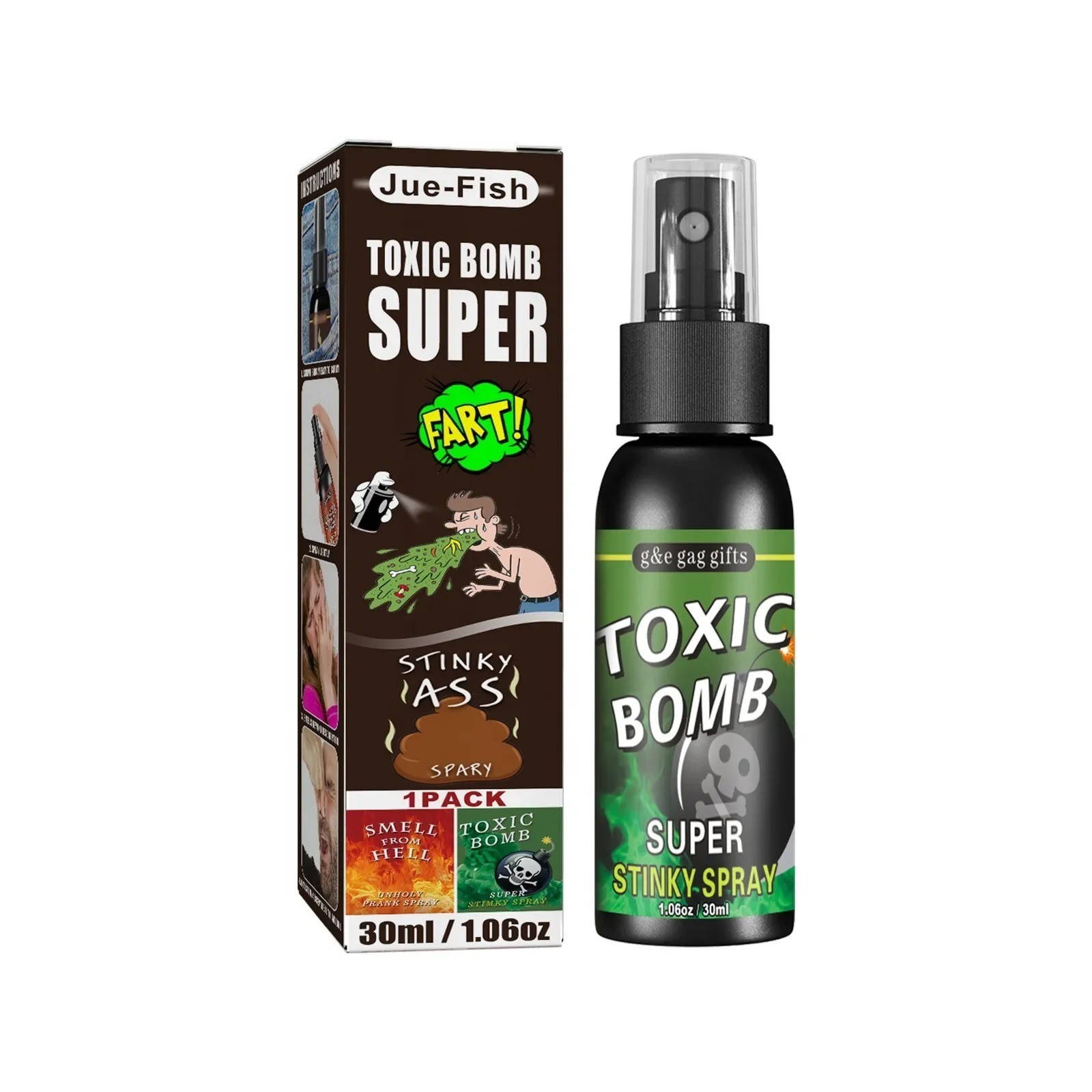 Liquid Fart Spray Stink Bomb Smelly Stinky Ass Toxic Bomb Crap Gag Prank Joke