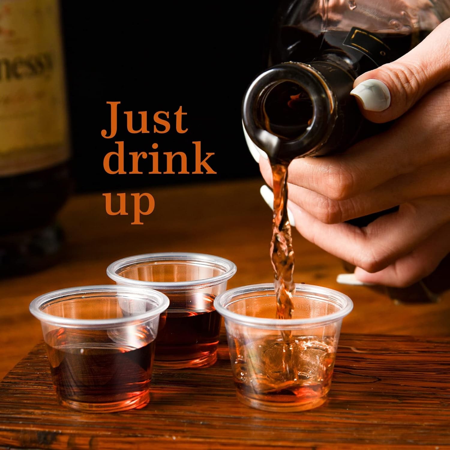 500 Count -1 oz Disposable Shot Glasses,Shatterproof No Lids, 1oz Jello Shot