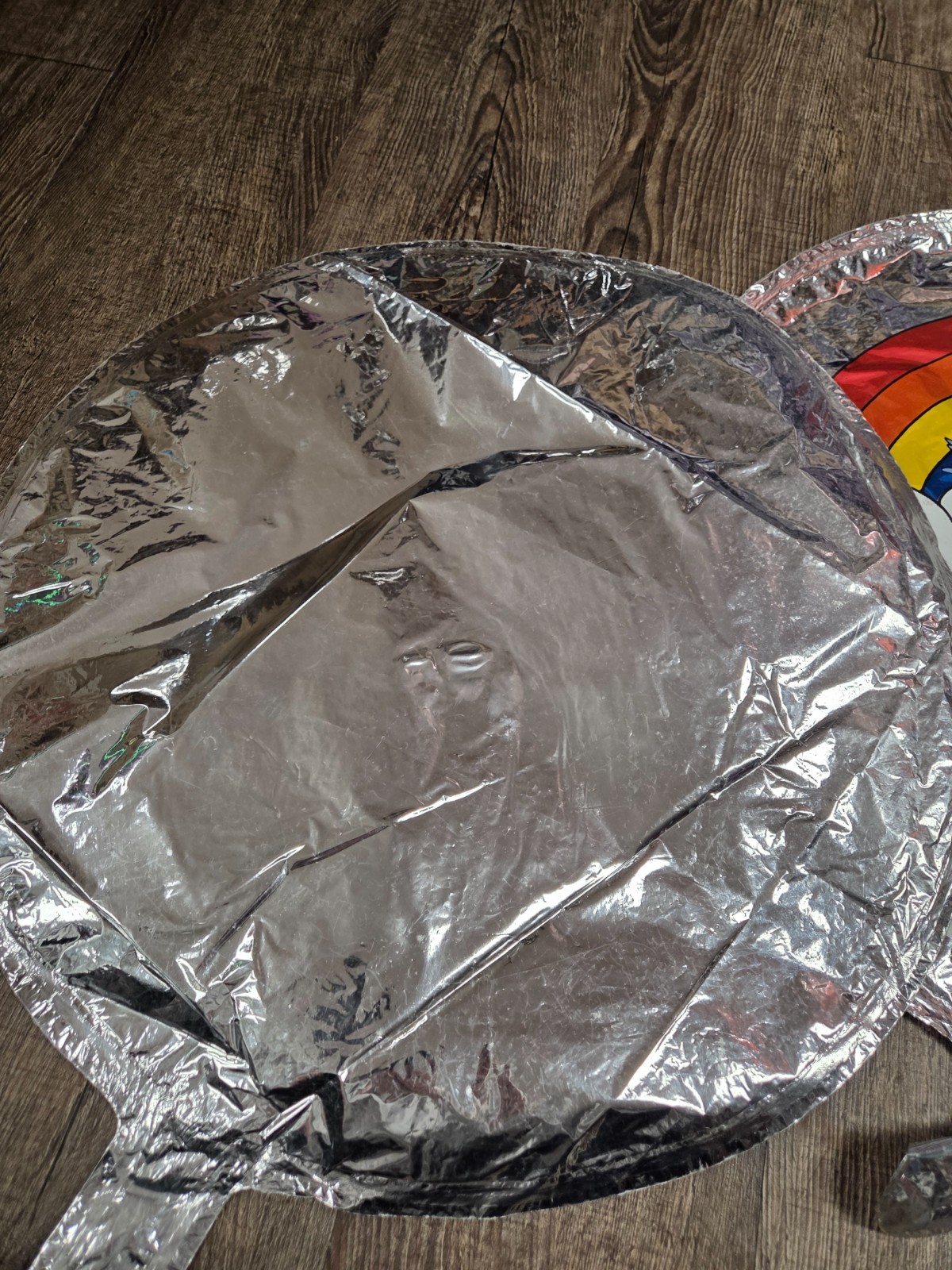 Blue Birds Cloud Rainbows Vintage Mylar Balloons From 1980s Lot of 2