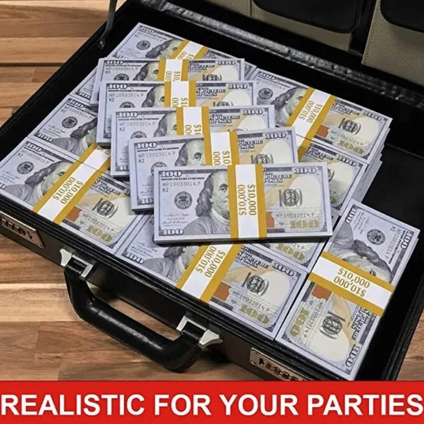 $100 Dollar Bills Prop Motion Picture Money $10,000 Dollars Total FAKE USA SHIP
