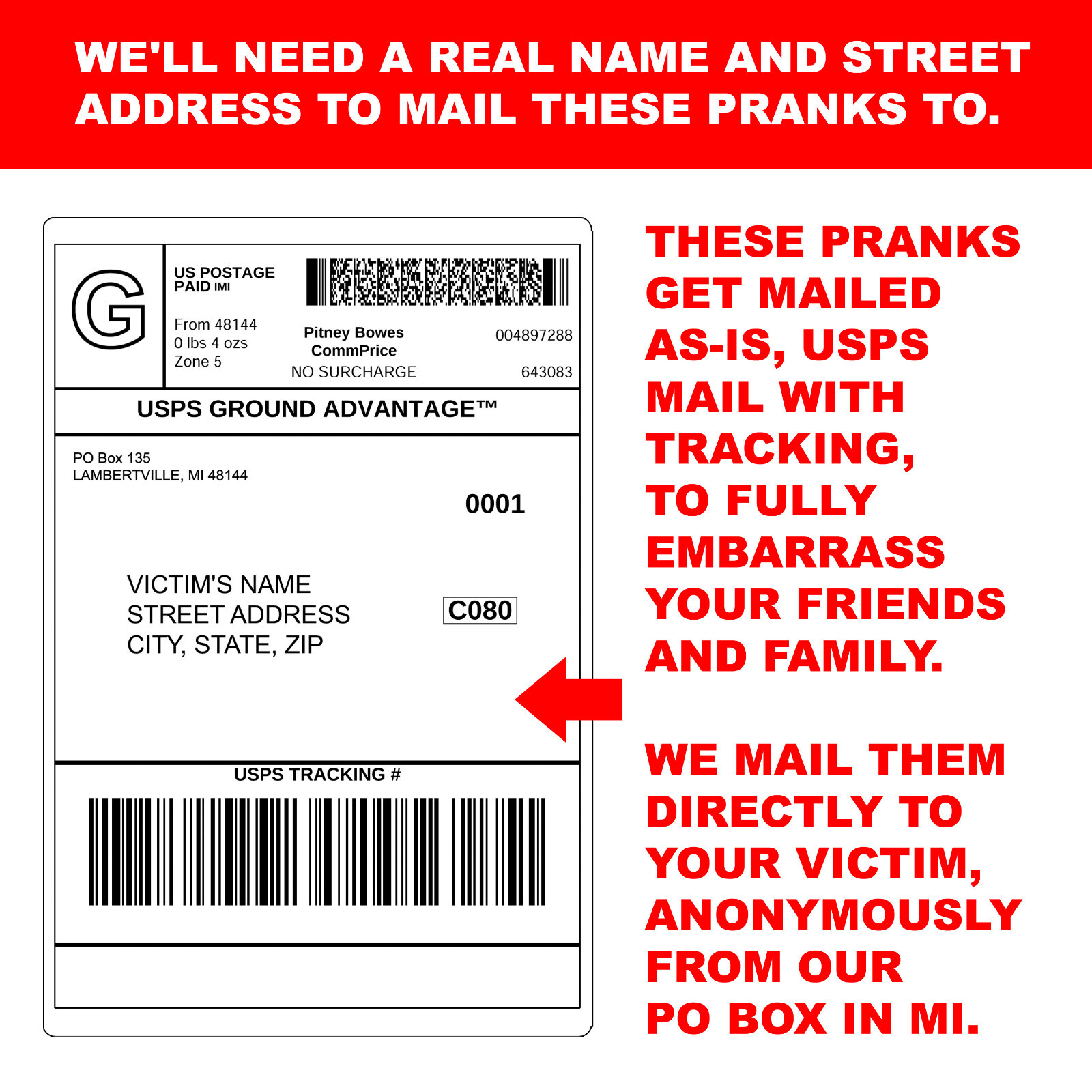 Embarrassing Prank Mail – Doll Repair Kit – Sent Directly to your Friends!
