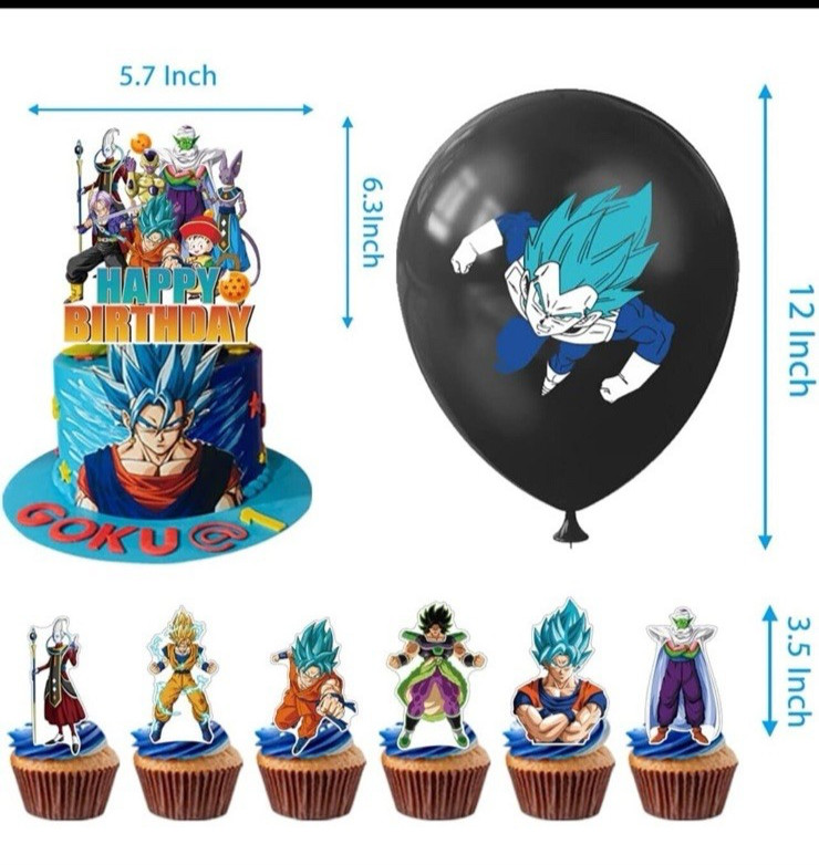 Dragon Ball z Party Supply kit With Add-ons