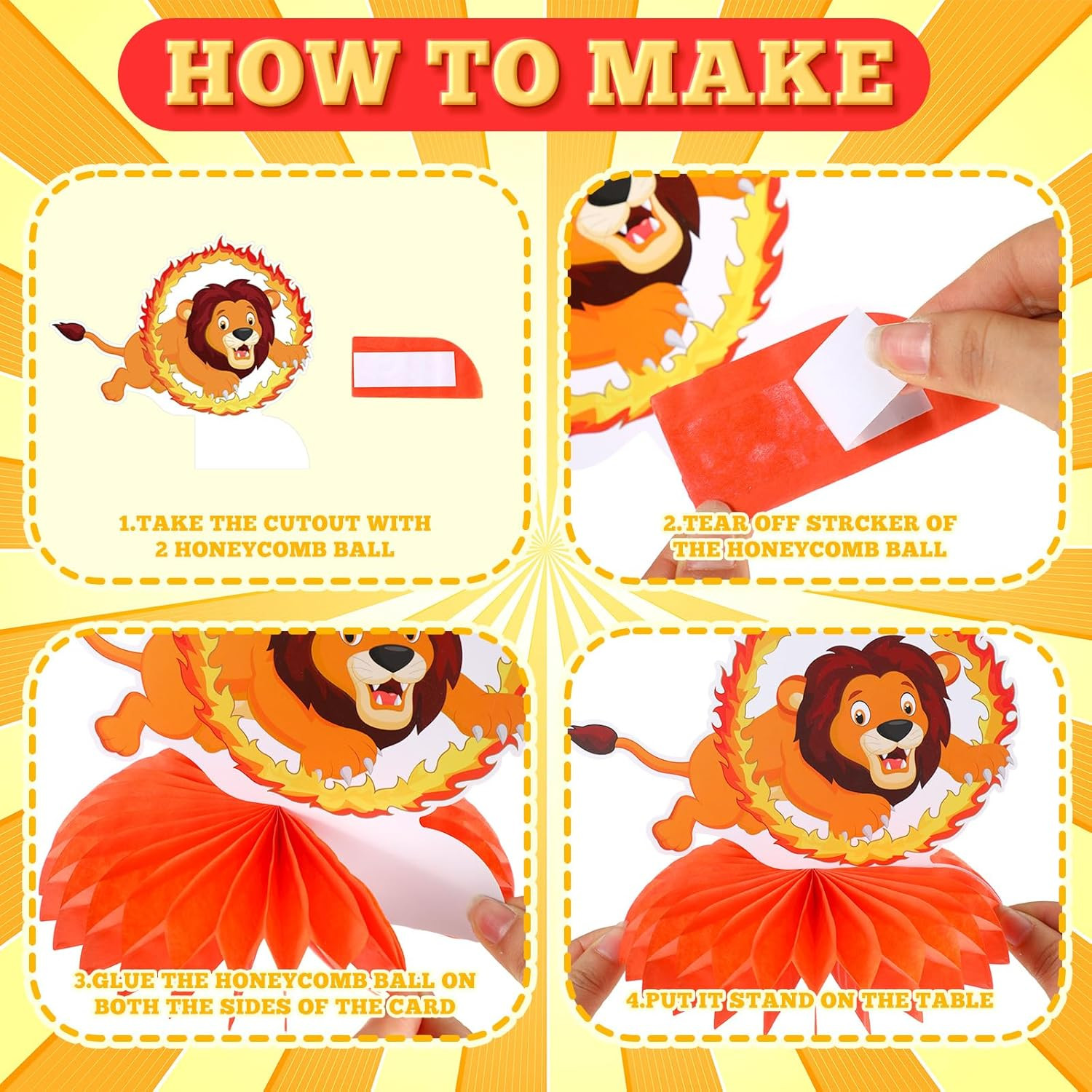 12 Pcs Carnival Party Decorations Circus Theme Party Decorations Carnival Circus