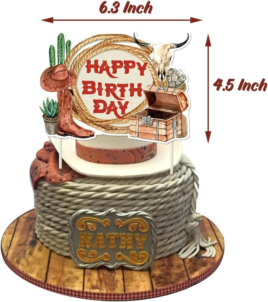 Cowboy Birthday Party Decoration 58 Pcs Western Cowboy Theme Decorations Happy
