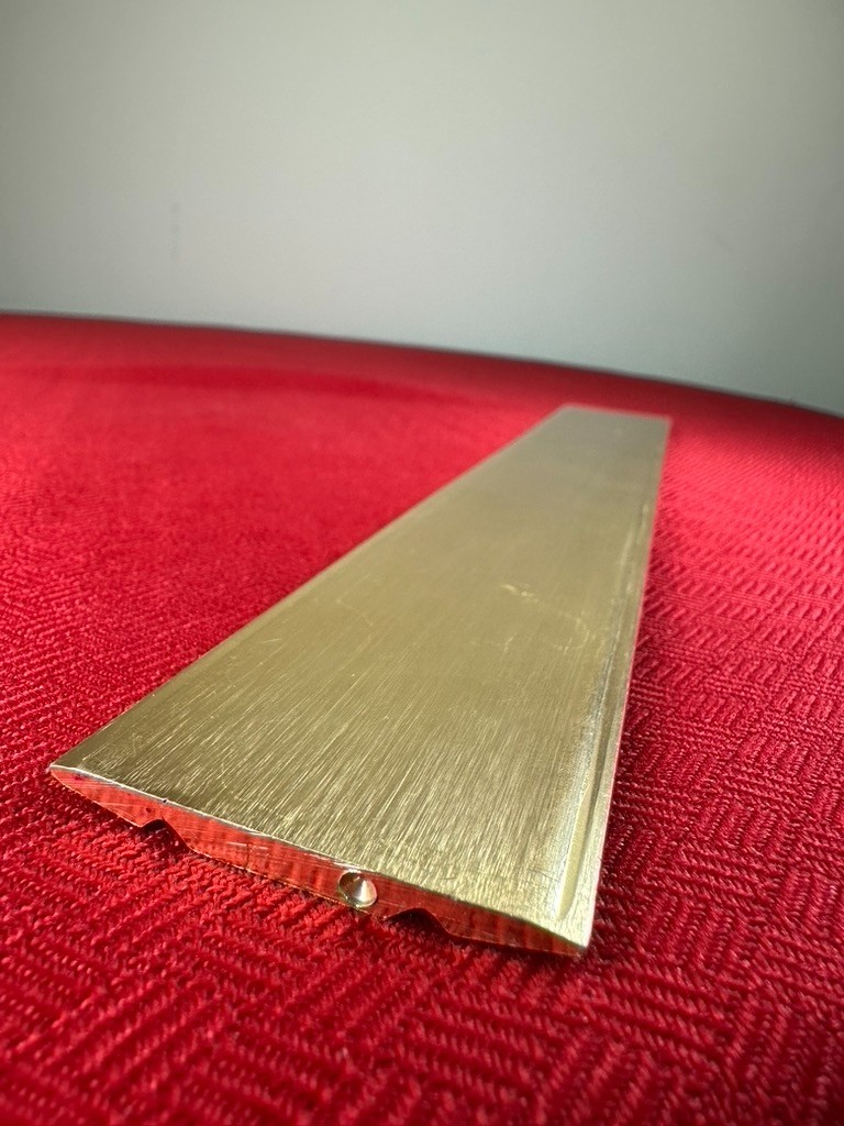 VTG Vice Gold Tone Metal President Ruler Gag Gift Office Decor Funny Humor