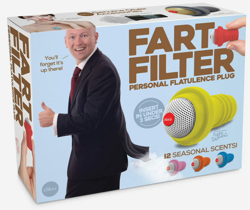 Prank Small 8x6x2 FART FILTER fake Gag Funny PARODY Joke Gift Box potty toilet
