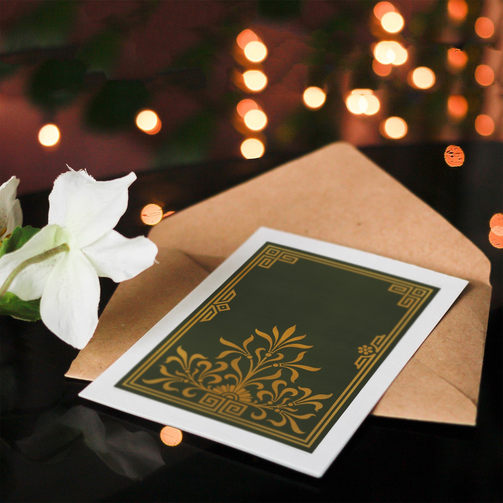 GA and MA Audsley Art Card Antique Art Deco Botanical Pattern