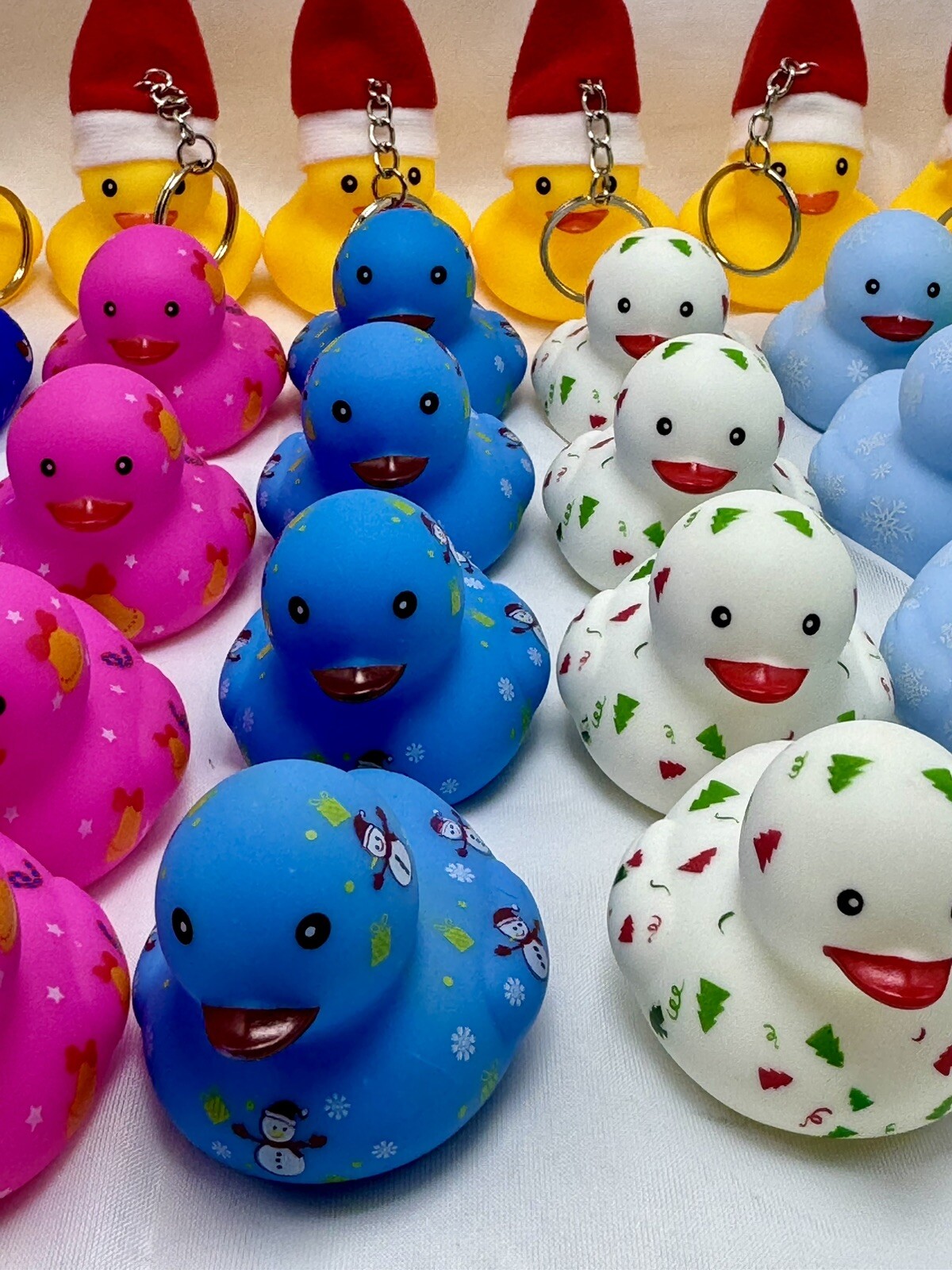 35 PCS Assorted Christmas Rubber Ducks for Jeep Ducking 2″ Squeaky Duck Jeeping