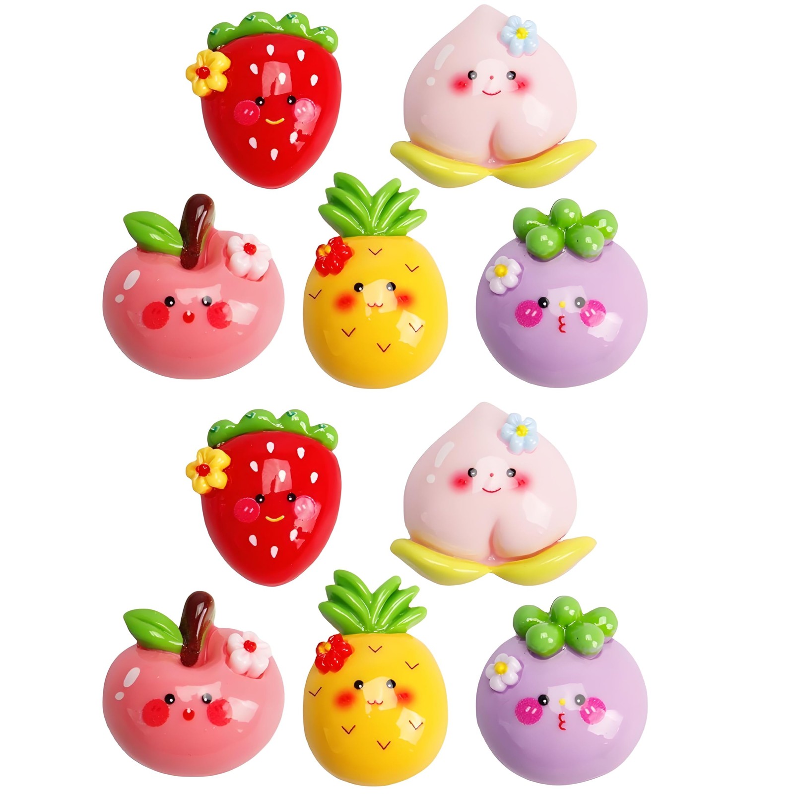 10Pcs 3D Cute Shiny Fridge Magnets – Five Creative Fruit Appearances?Stylish Mag