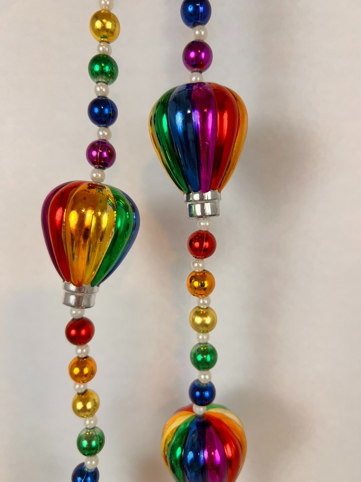 Party Event Beads- Hot Air Balloons Mardi Gras Fantasy Fest Rainbow Colored