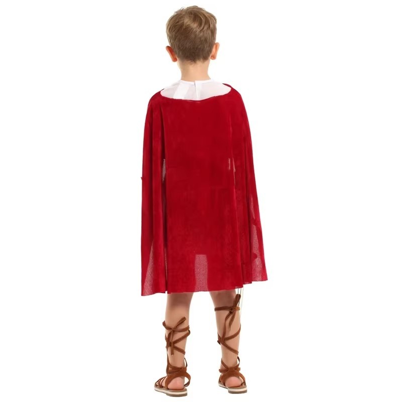 Kids Roman Soldier Costume Ancient Warrior Outfit Halloween Gladiator Set