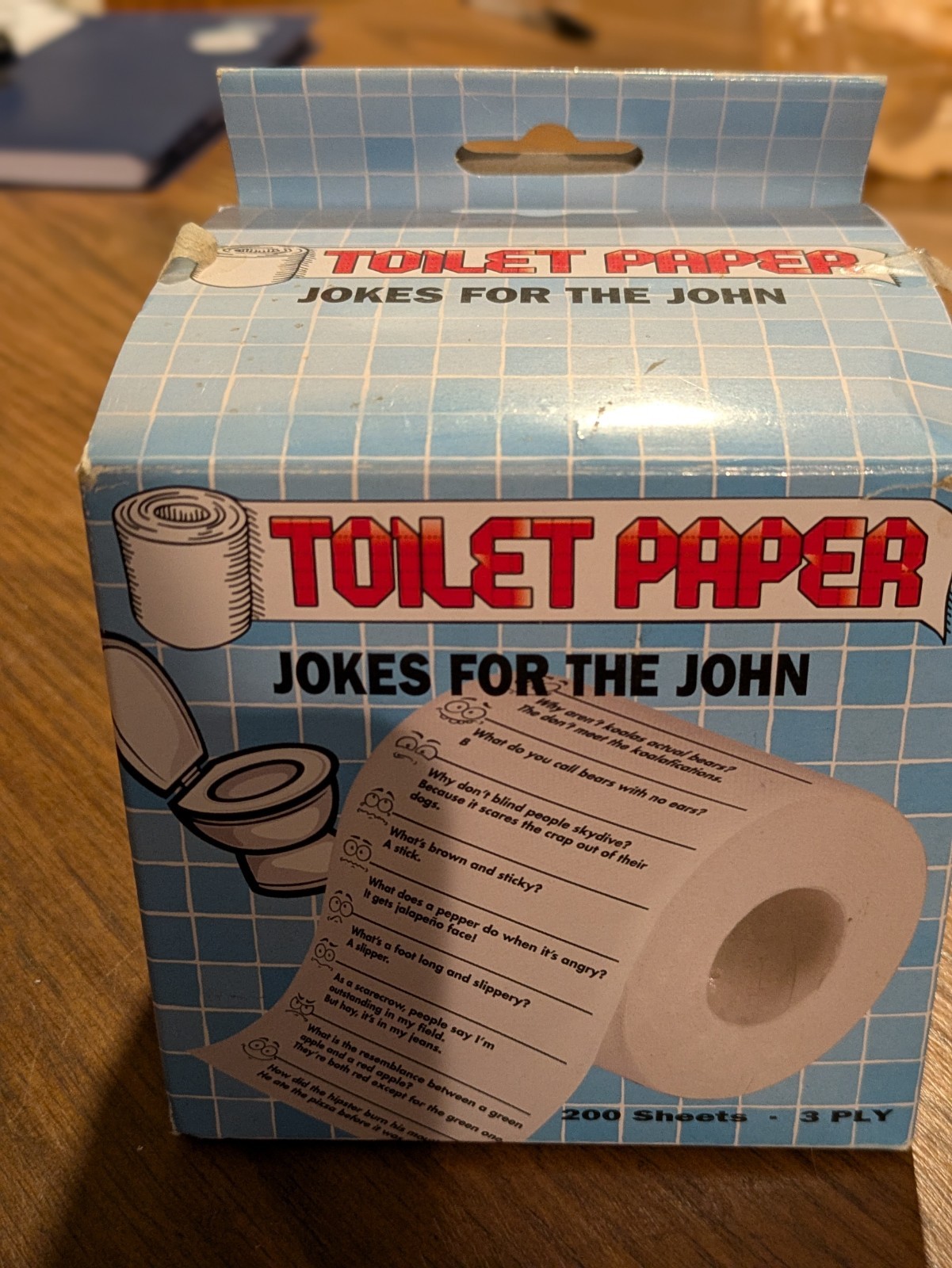 Crap Jokes for the John – Funny Toilet Paper Roll for Bathroom – Party Potty Fun