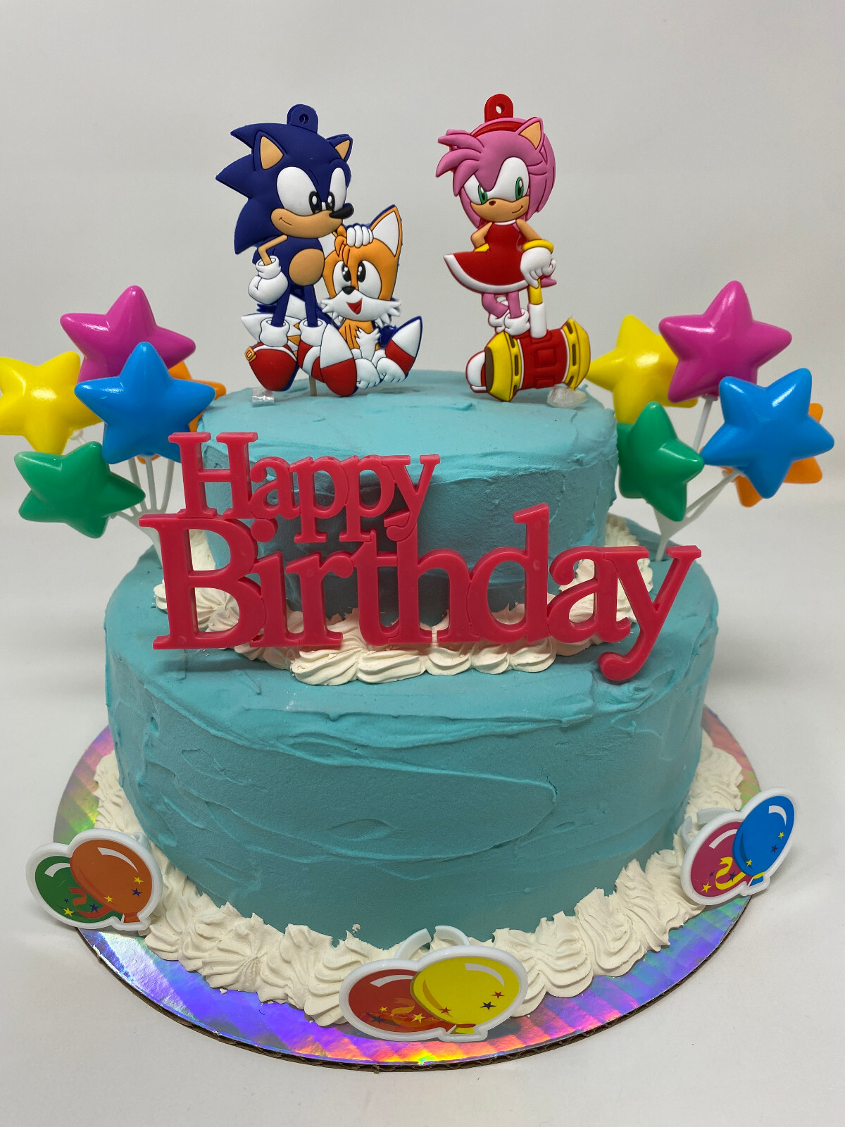 Sonic the Hedgehog Birthday Cake Topper Set ~ BRAND NEW ~ Ships Out Next Day