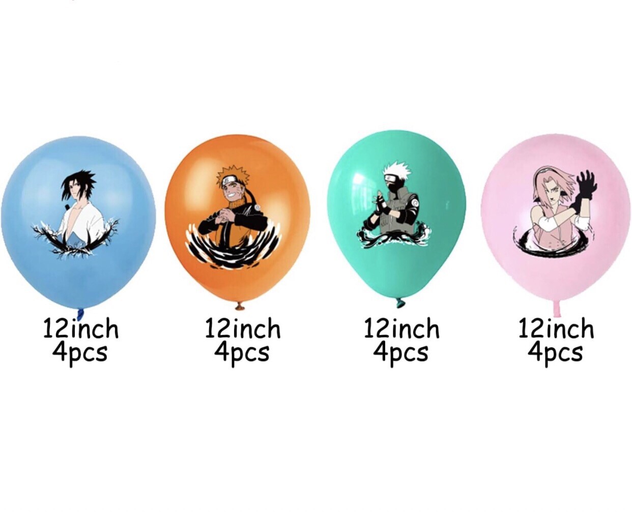 Hot🔥 Anime Naruto Shippuden Theme Birthday Party Decorate Supplies Set US Stock