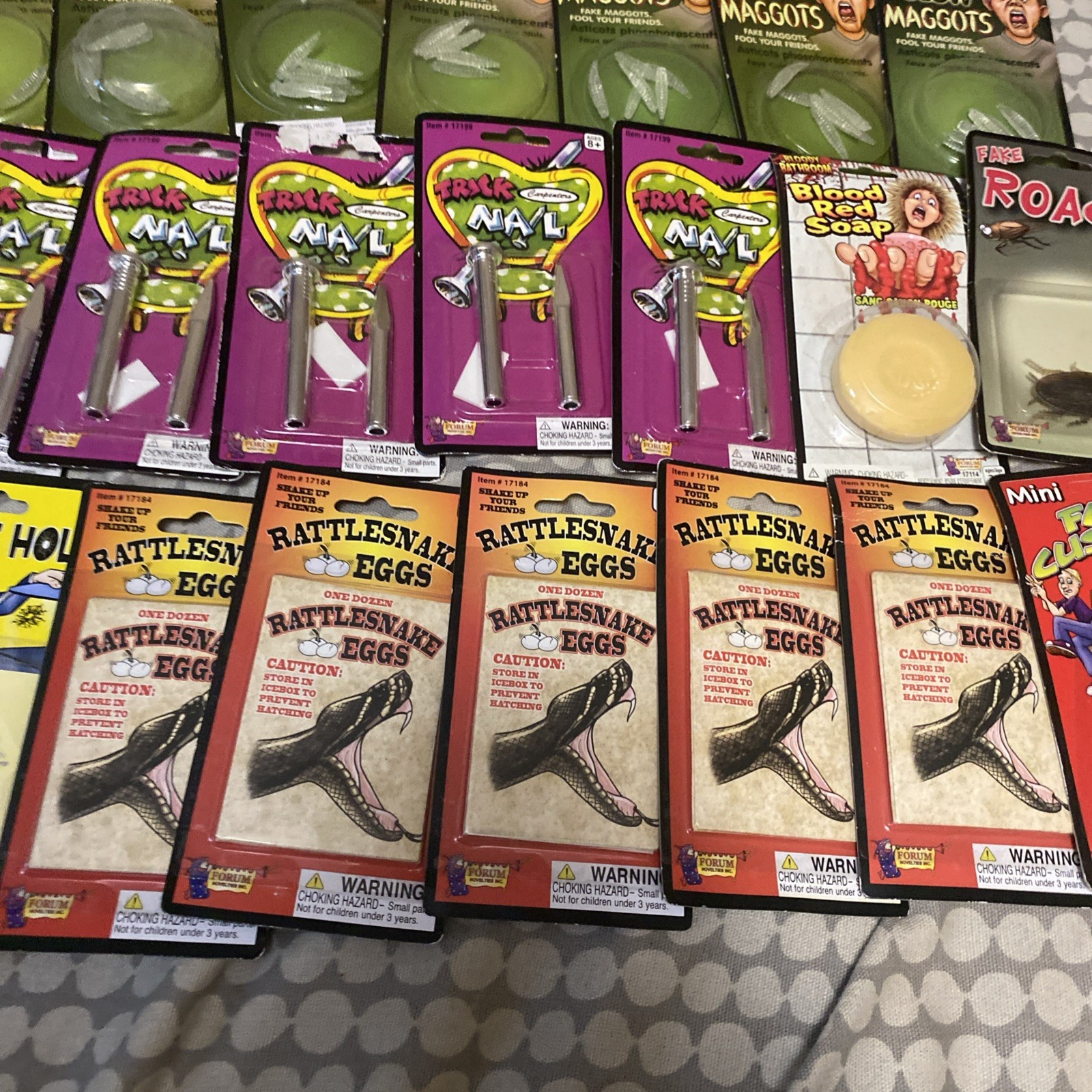 Lot Of Assorted Joke Gag Prank Toys New And Used Forum Novelties