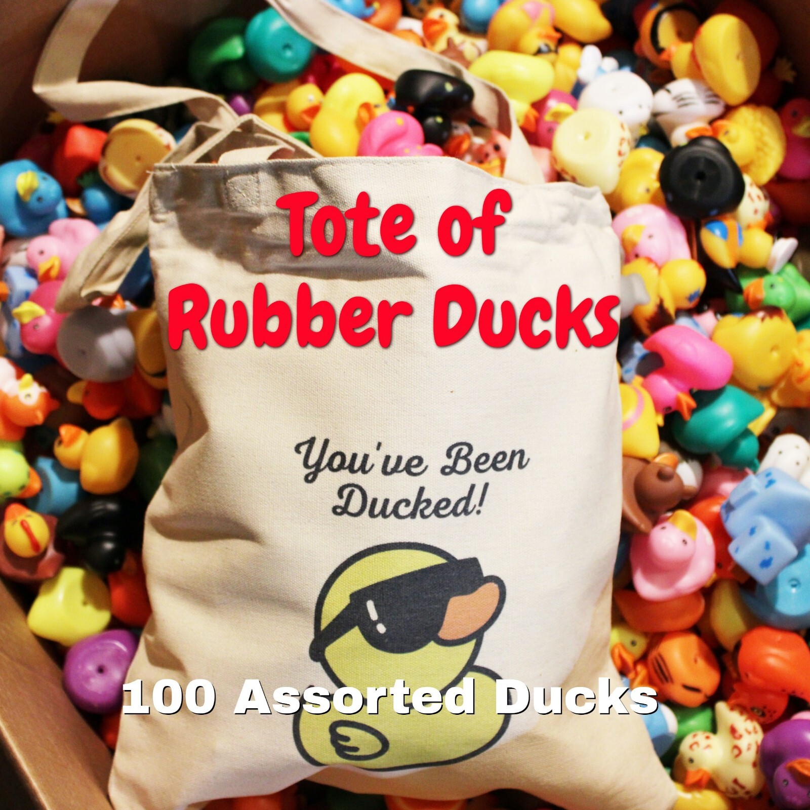 Bag of Assorted Rubber Ducks from Rubber Duckery | 100 Ducks For Duck Duck Jeep