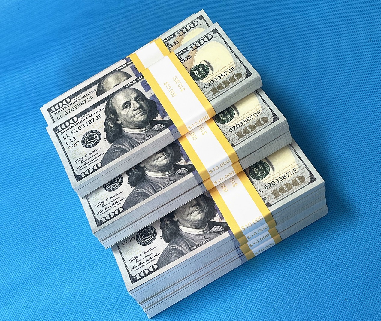 $100 Bills (10-pack) Prop Replica Money for Movies, Parties, TikTok & Instagram!