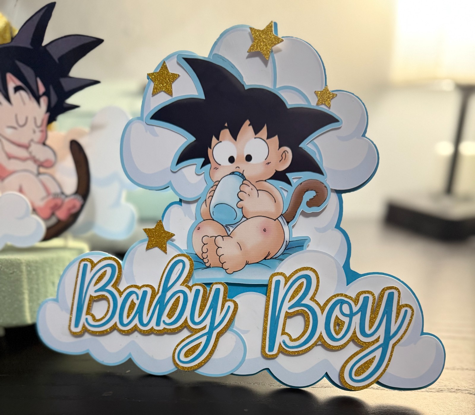 Dragon Ball Baby Shower Decoration, cake topper, table centerpiece, cupcake top