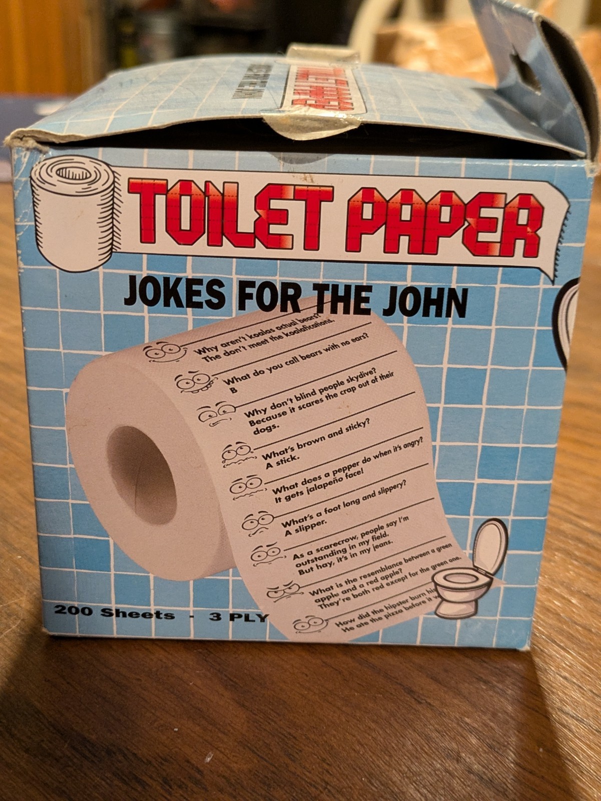 Crap Jokes for the John – Funny Toilet Paper Roll for Bathroom – Party Potty Fun