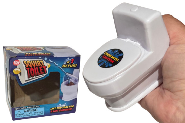 Funny SQUIRT TOILET Lift Seat Squirting Shoots Water Joke Prank Gag Gift Poop
