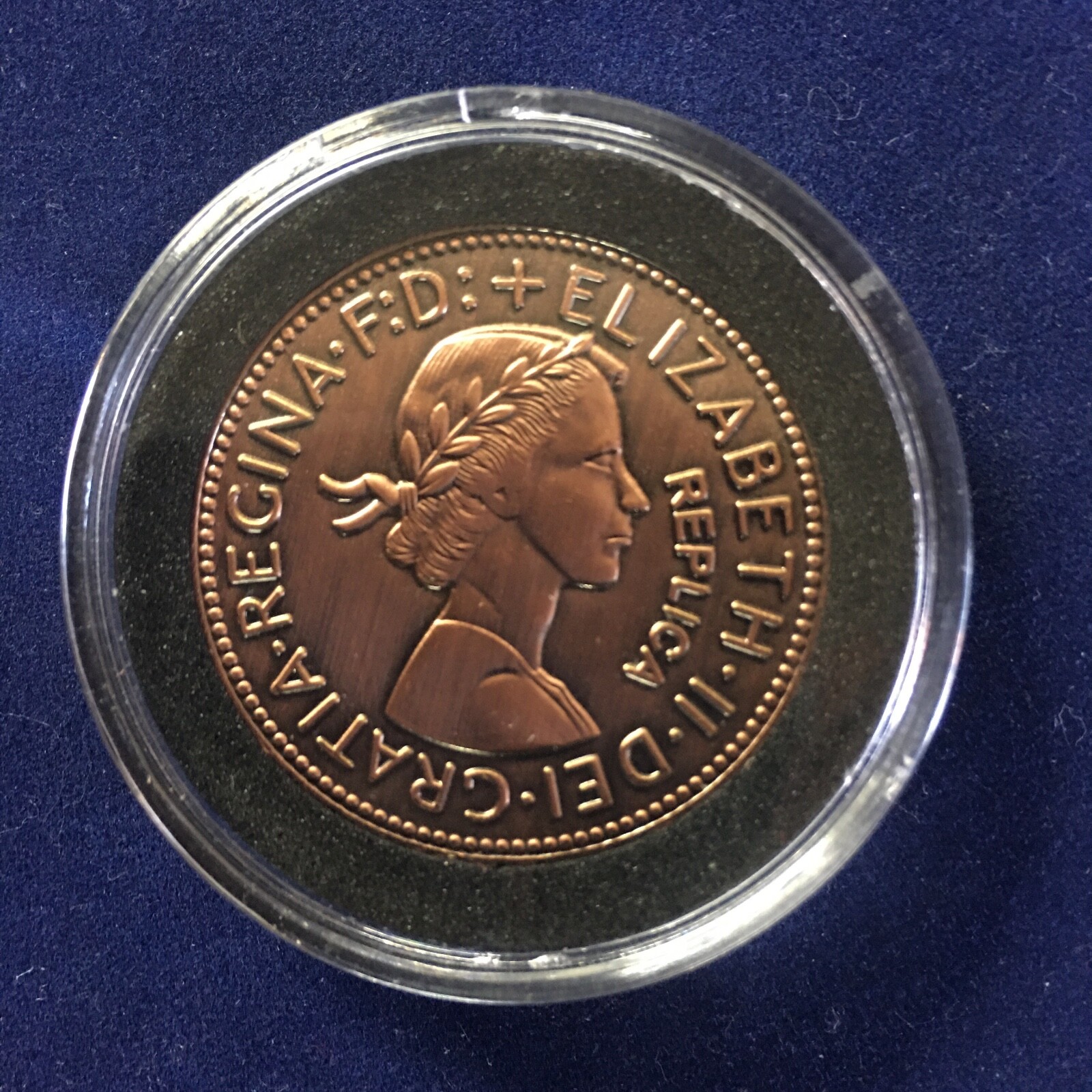 21st Wedding Anniversary Gift Present 2003 Australian Penny in a Capsule