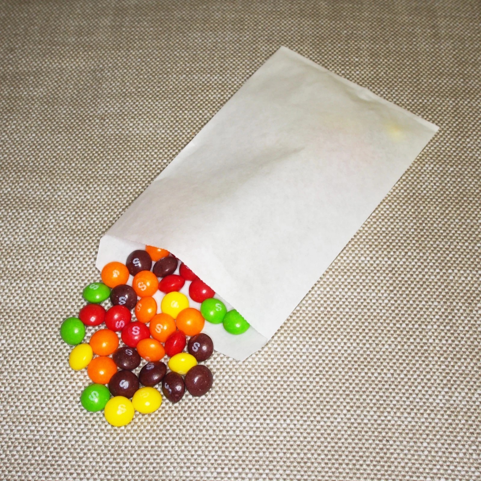 CuteBox White/Kraft Flat Paper Gift Bags 100pcs