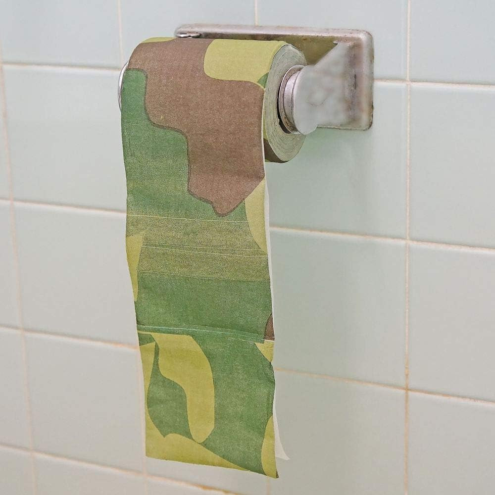 Camouflage Novelty Toilet Paper Funny Camo Redneck Gag Gift, 3 Pack