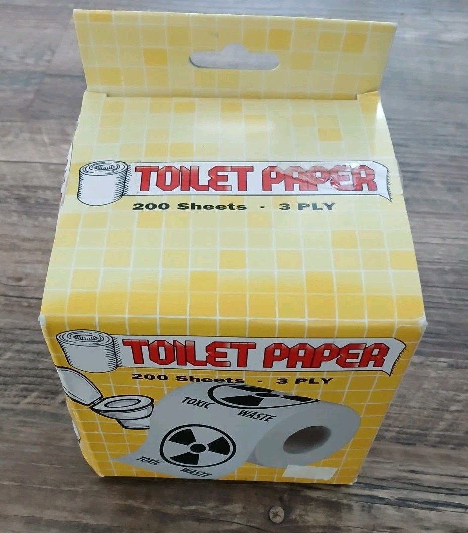 Toxic Waste Nuclear Fallout Bomb Toilet Paper Roll Prank Joke Novelty 200 Sheets