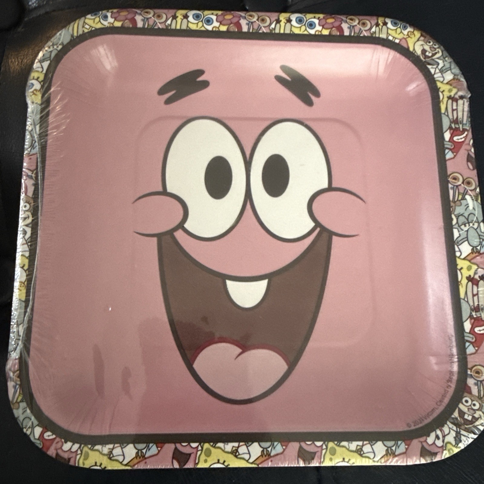 SPONGE BOB SQUARE PANTS Patrick 8 7” Plates & 4 Rubber Balls New Sealed