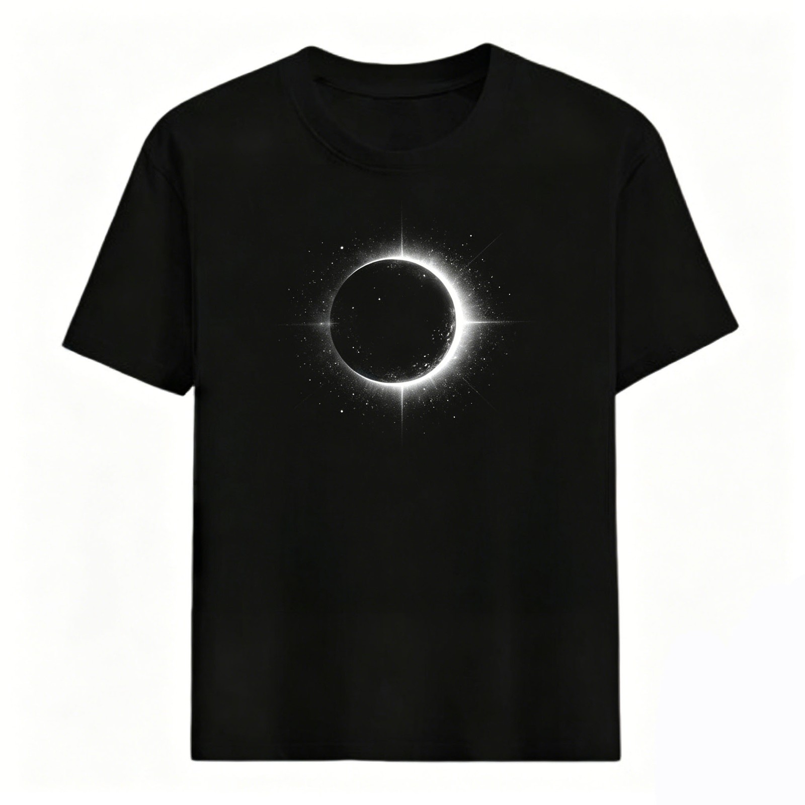 Hollowmark Custon Monochrome Front Print Tee Black White S-5XL Symbol Shirt
