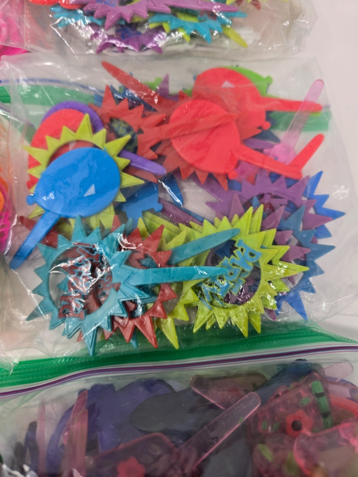 HUGE Vintage LOT of Cake Cupcake Picks Toppers Party Favors Rings Disney LOOK