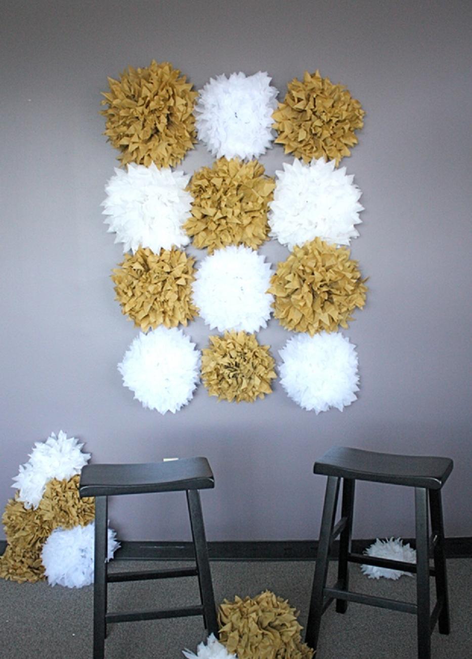 4″ 8″ 12″ Tissue Paper Pom Poms Ball Lanterns Wedding Birthday Photo Shoot Craft