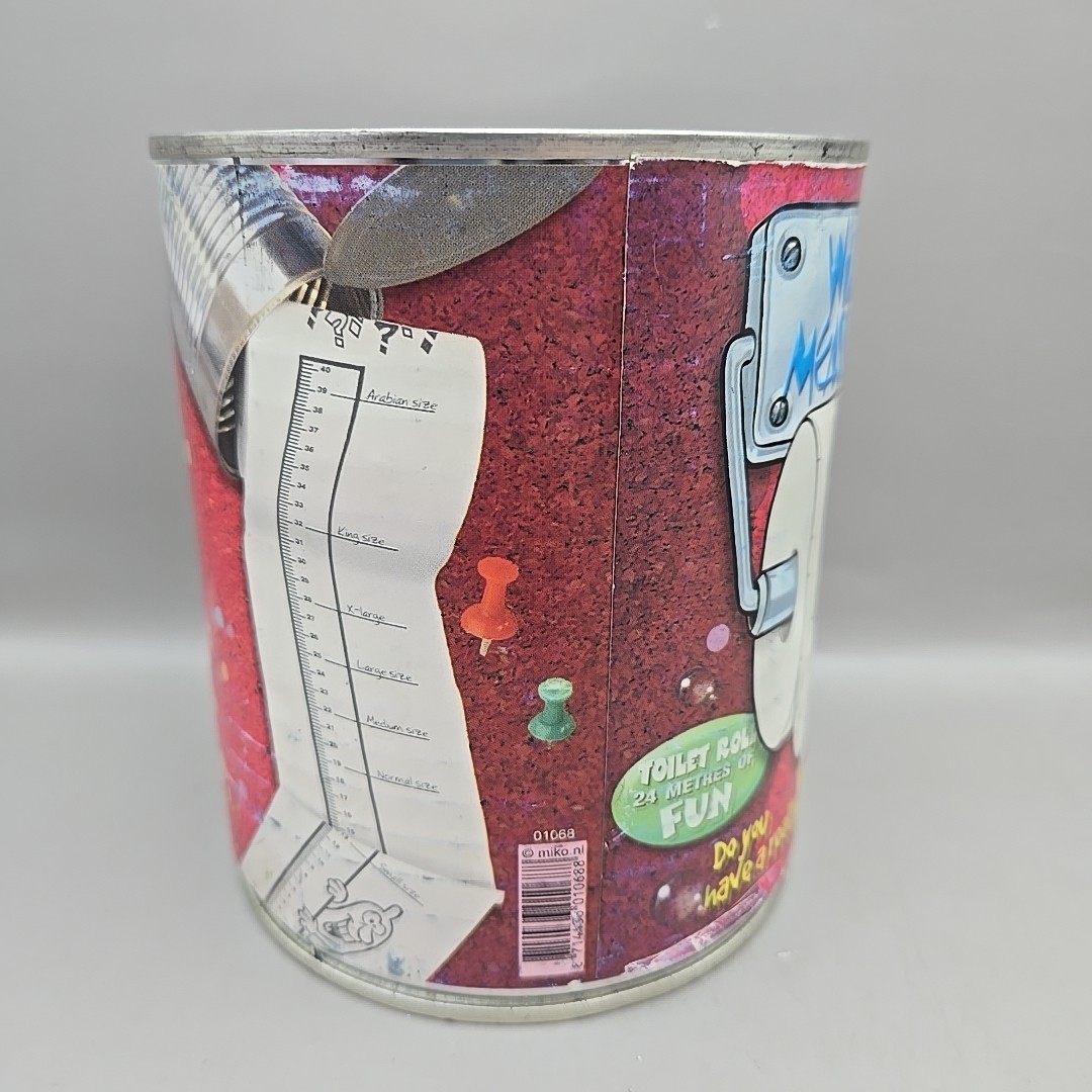 NEW Willie Measurer Novelty 24 Meter Ruler Toilet Paper Roll In Sealed Can