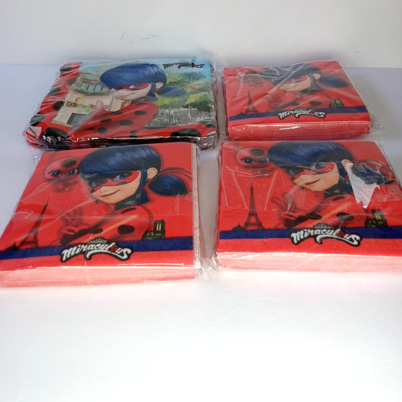 Miraculous Ladybug Paper Party Napkins Lot of 4 Packs – Birthday Party Supplies