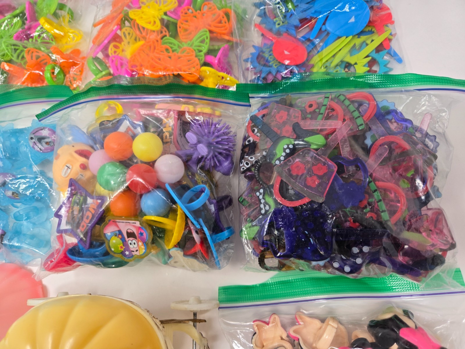 HUGE Vintage LOT of Cake Cupcake Picks Toppers Party Favors Rings Disney LOOK
