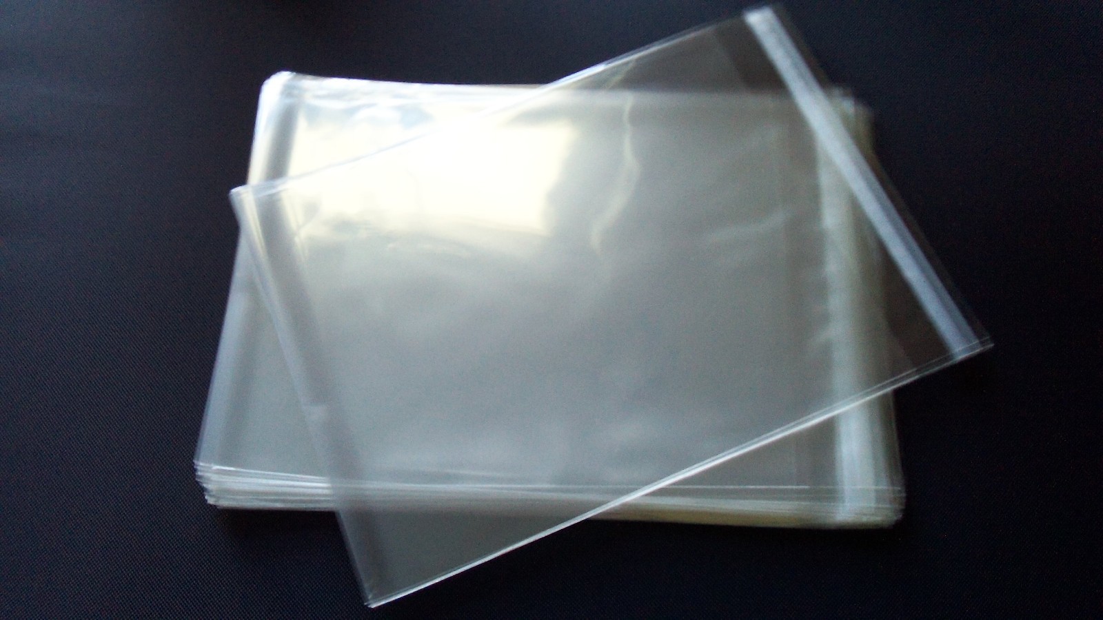 100 – 3 5/16″x5 1/8″ CLEAR LIP & TAPE SEAL CELLO BAGS SLEEVES 3×5 PHOTO, CARD