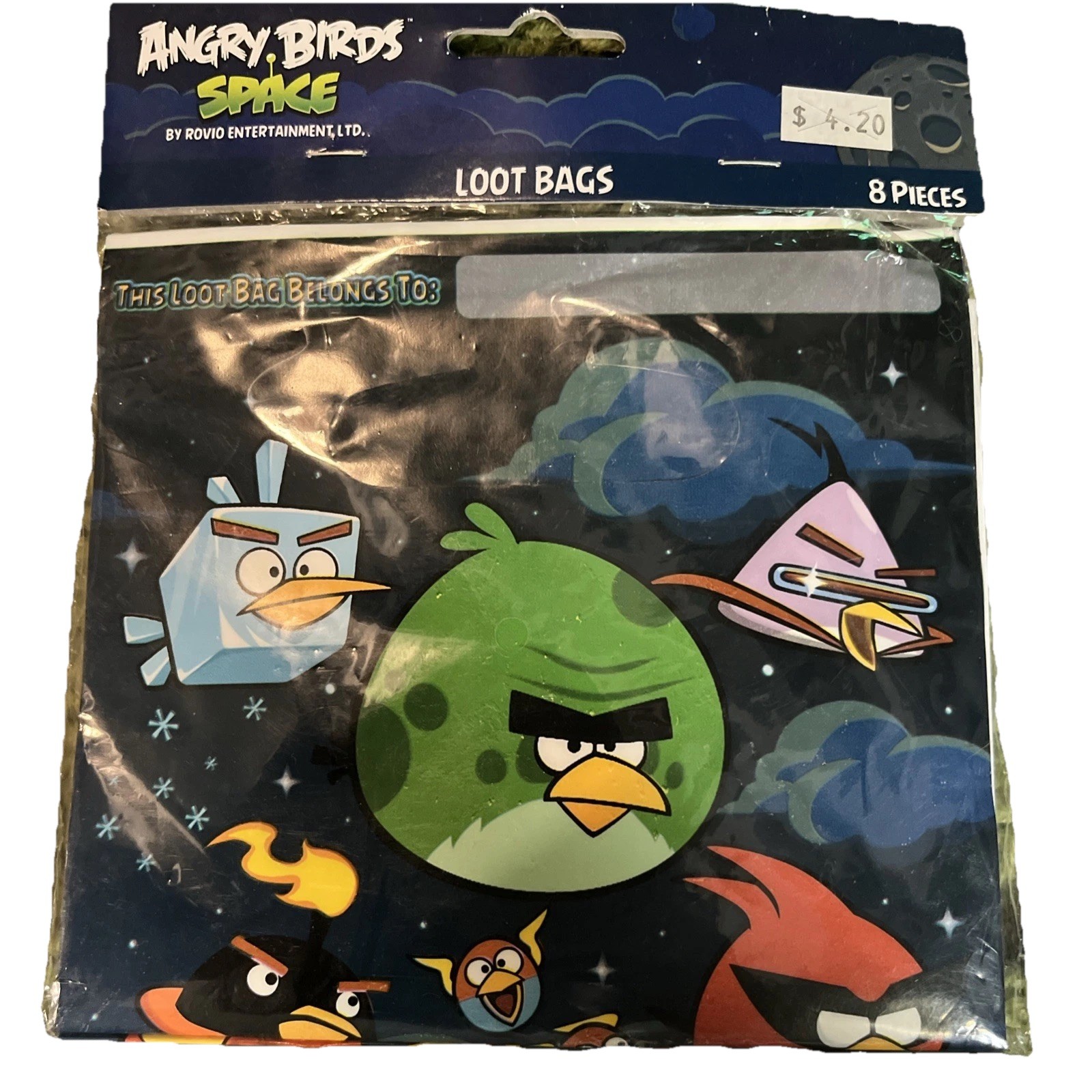 Angry Birds Space 8 Pieces Loot Bags Birthday Party Supplies New