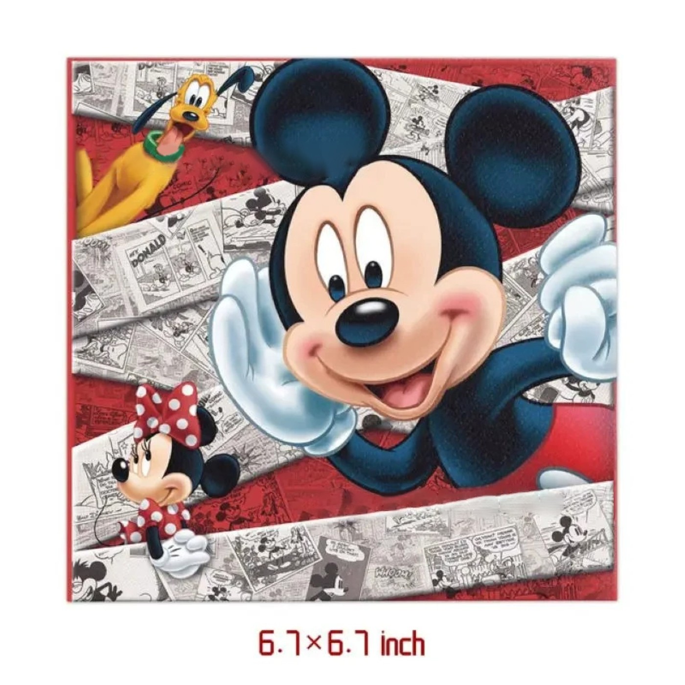 81 pcs, Mickey Mouse birthday party supplies, birthday decorations 10 guests.