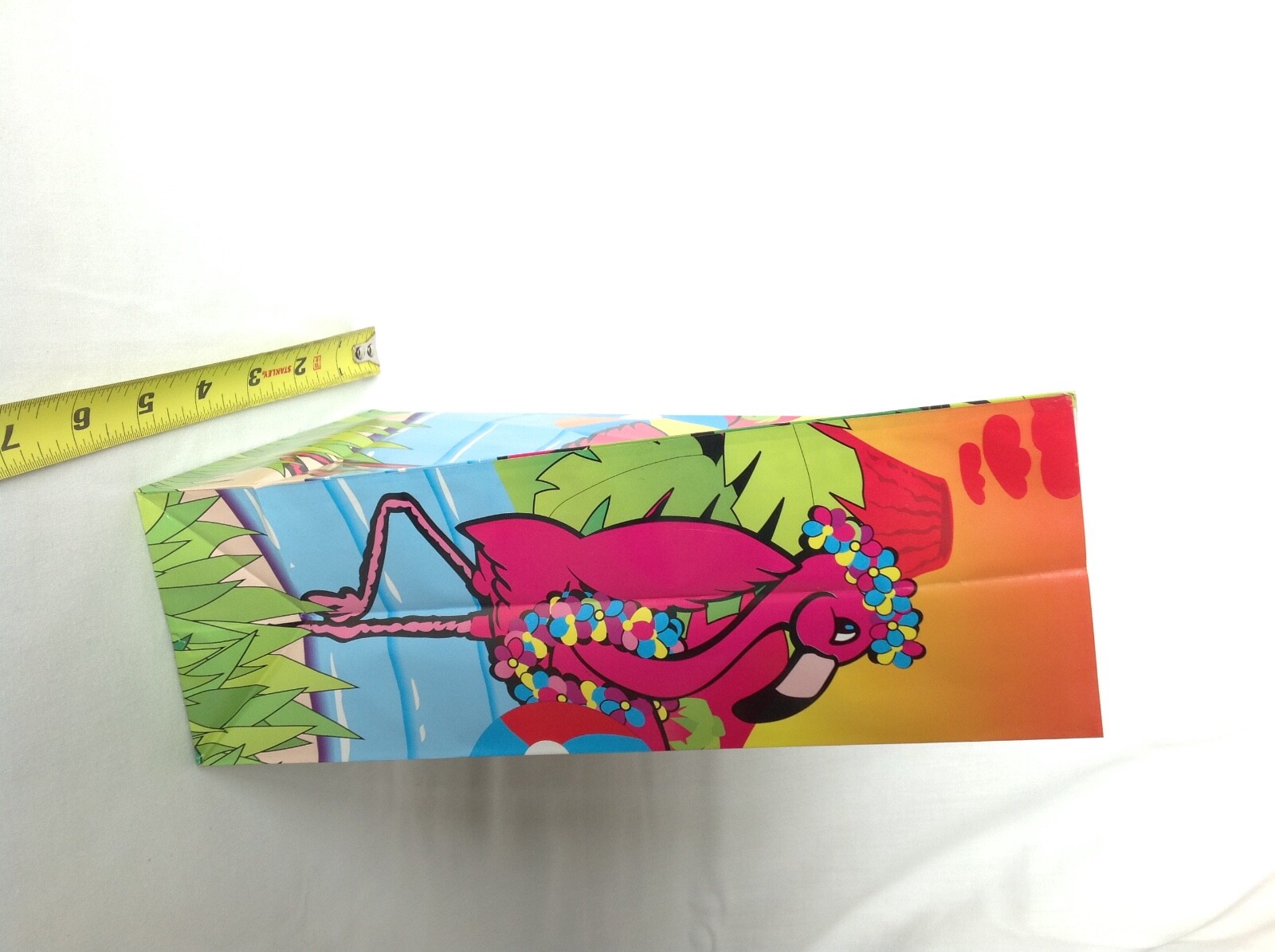 NEW Sealed 12 pk Flamingo Tropical Luau Party Favor Treat Bags Birthday Vintage