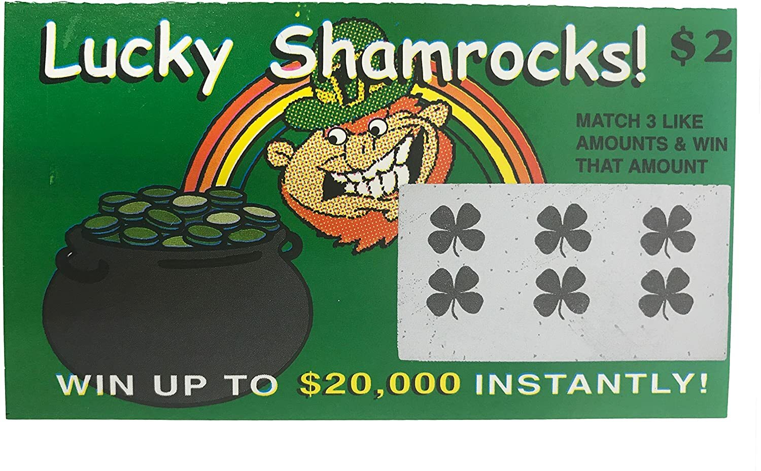 FAKE LOTTERY TICKETS- 100 TICKETS 6 Assorted Designs FREE SHIPPING USA SELLER