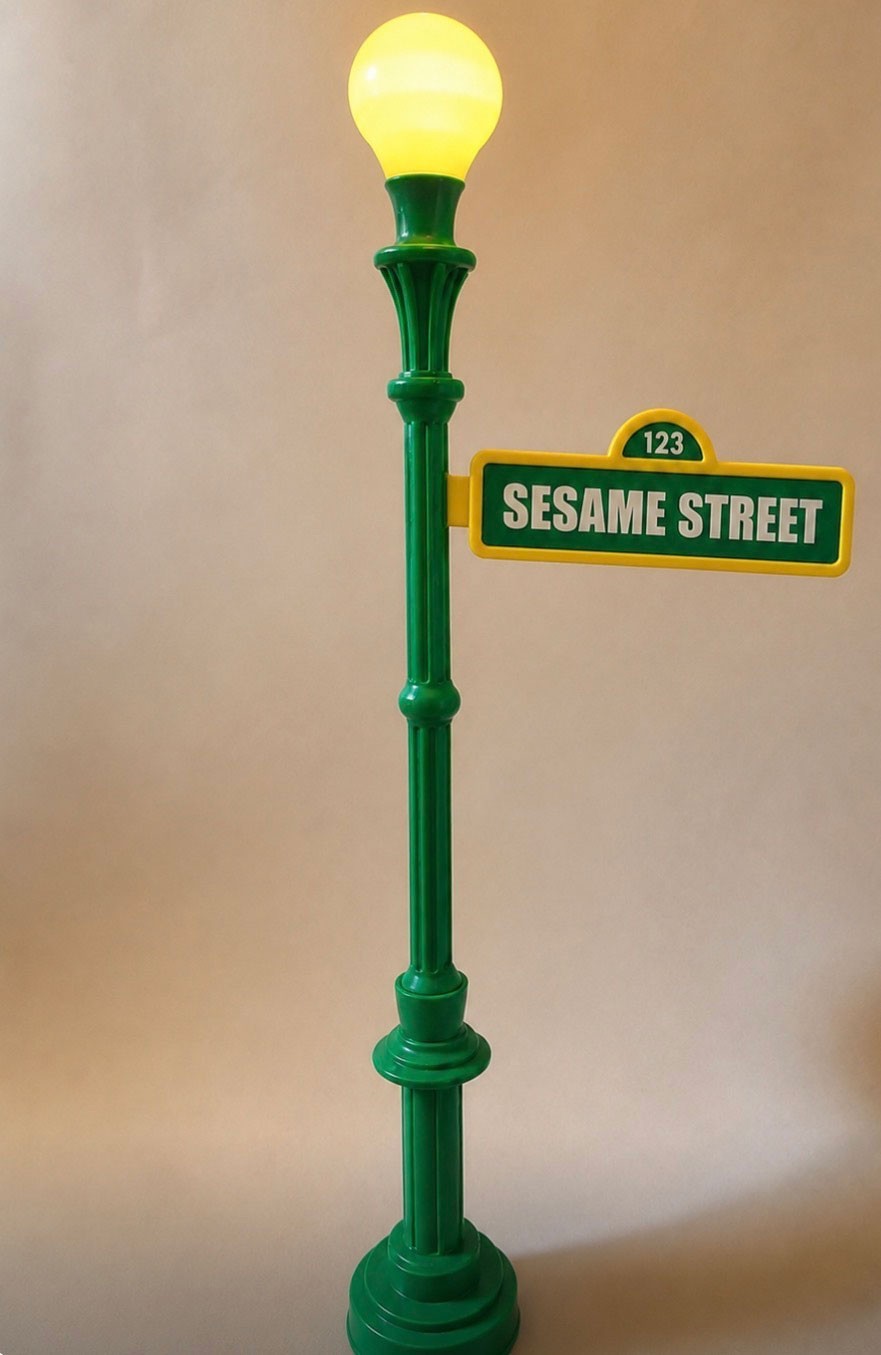 Custom Sesame Street Inspired Light Up Sign Personalized Name Age 15in Decor