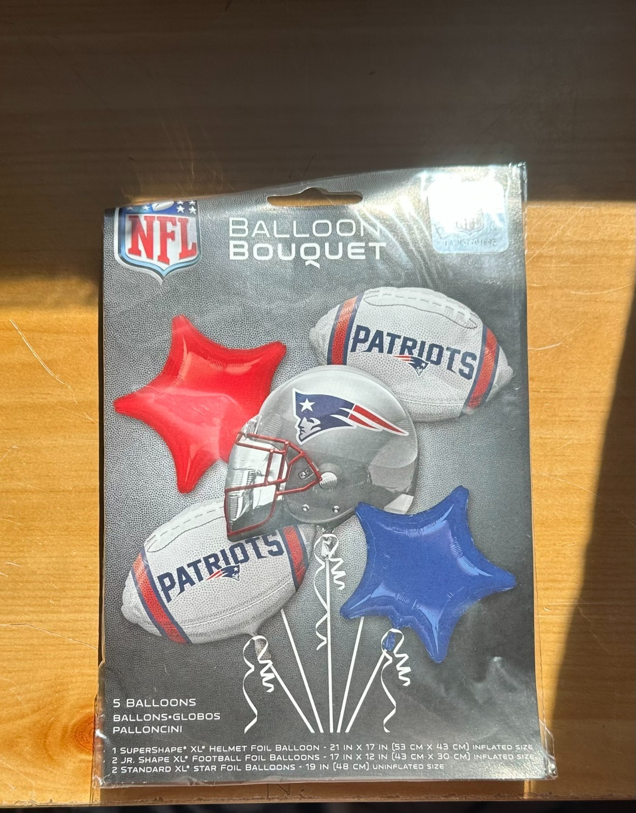 NFL 5 Piece Mylar Foil Balloon Bouquet