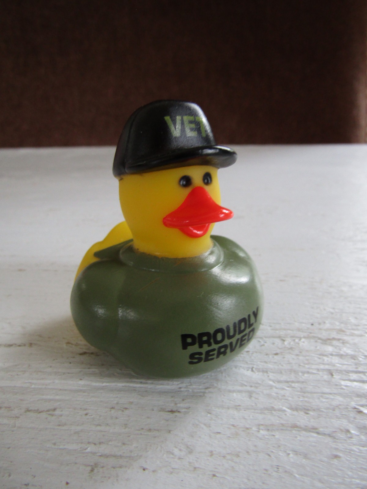 1 x Collectible Rubber Duck Toy- Jeep Duck- Veteran- Vet Proudly Served