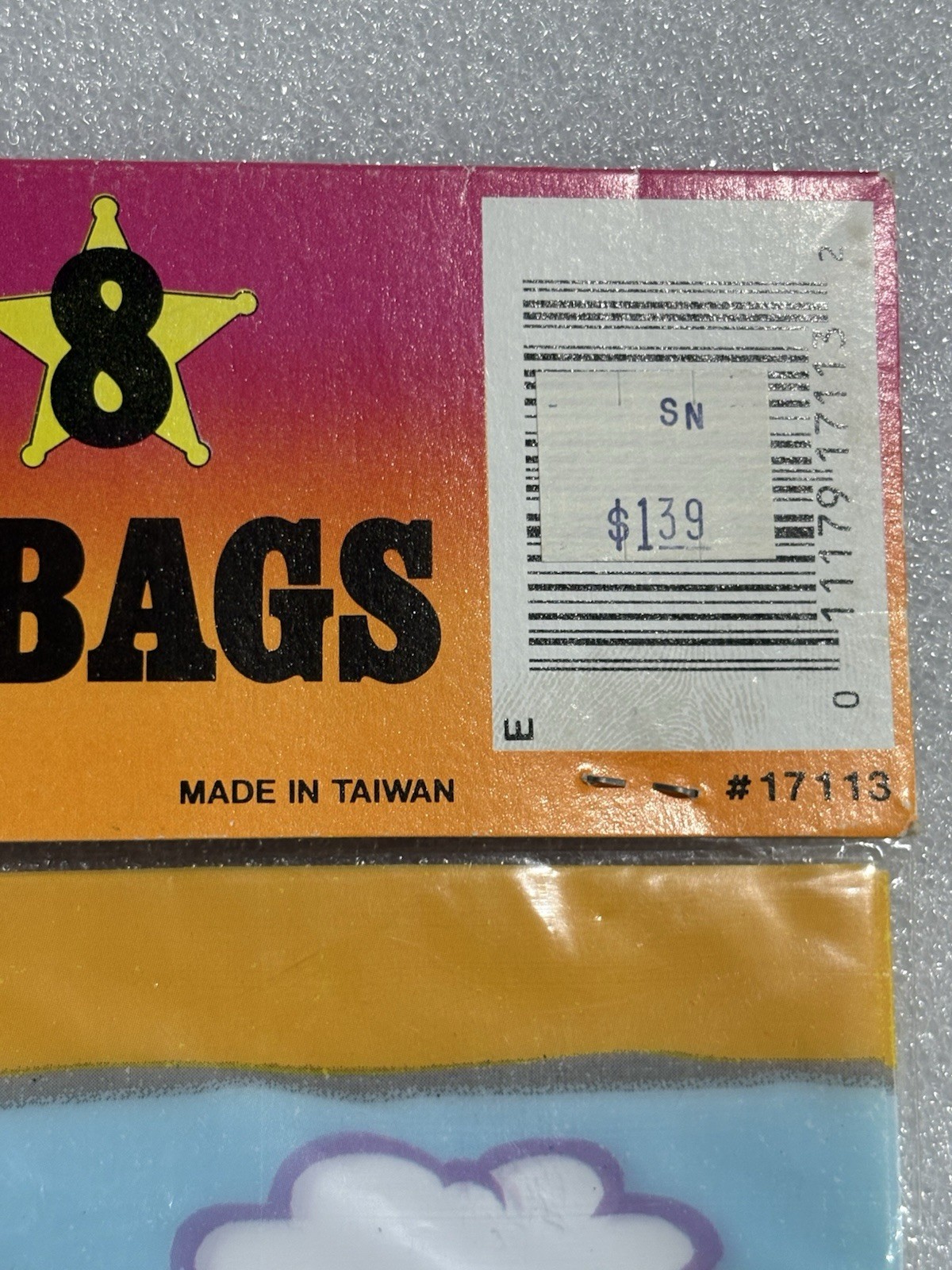 Vintage 1993 New NOS Sealed Cowboys Of Moo Mesa 8 Loot Party Bags #17113