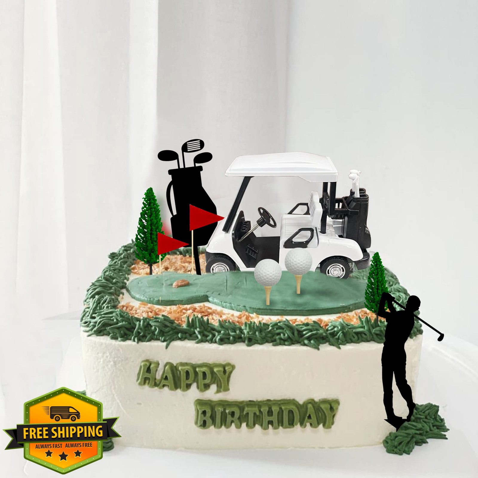 KDPATFAV Golf Cake Decorations Toppers