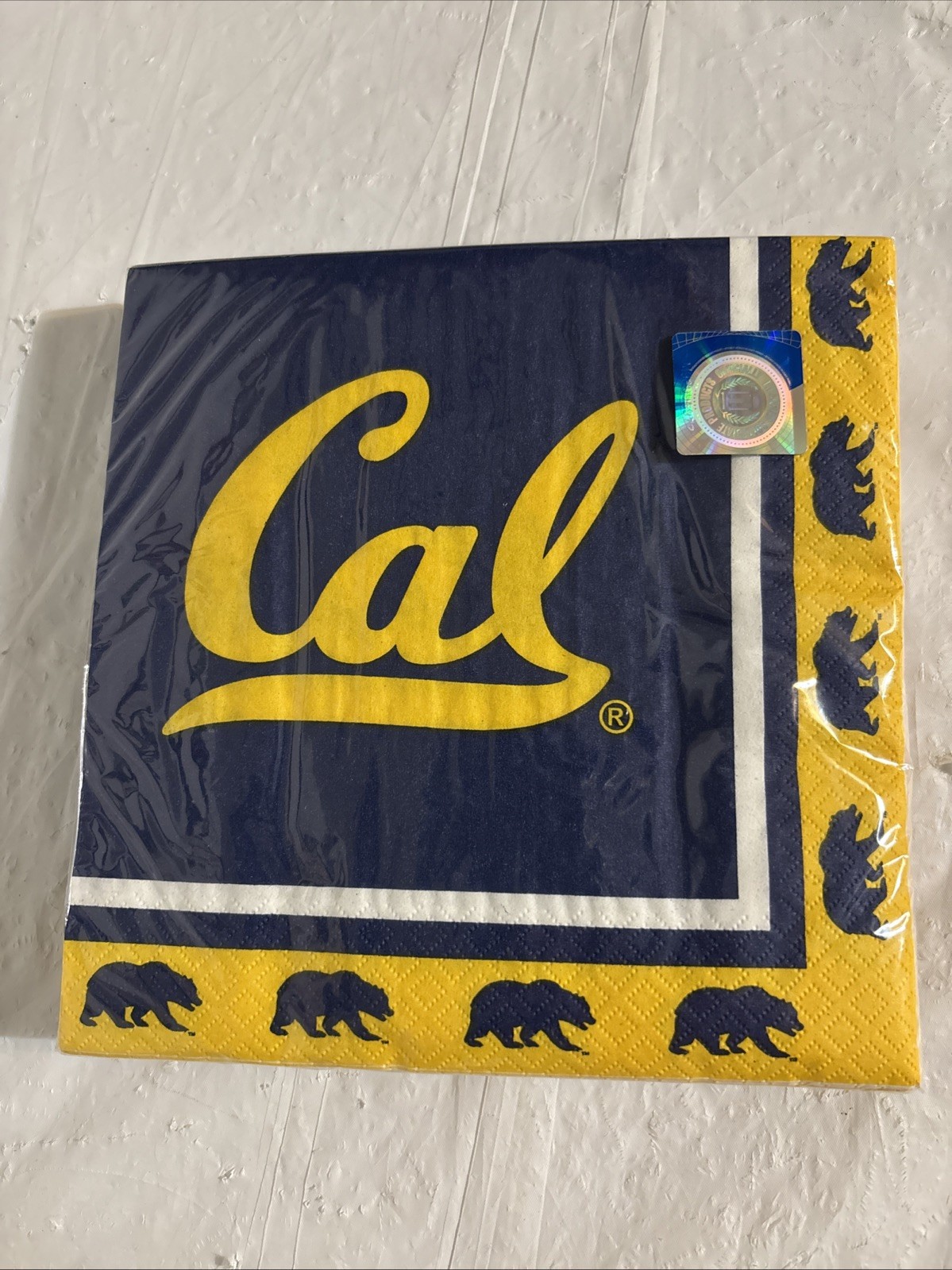 California Golden Bears NCAA University College Sports Cal Luncheon 20 Napkins