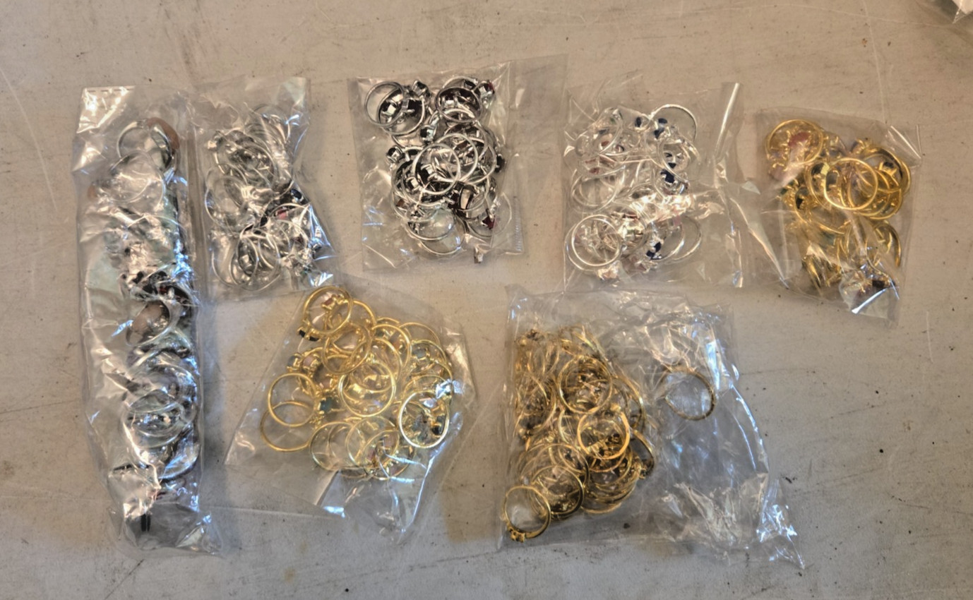 Bulk Adult Rings Lot 7 Cello Pkgs (approx 20+ per) Party Favor, Gifts – NOS